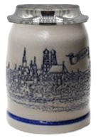 Stadtansicht München 0,5 L mit Deckel