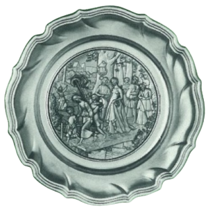 Ludwig-Richter-Teller mit Barockrand 25 cm