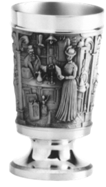 Händler-Becher mit Fuß