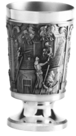 Feuerwehr-Becher mit Fuß