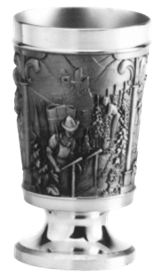 Winzer-Becher mit Fuß