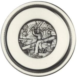 "Bauhandwerk-Teller „Zimmermann"" 19 cm"