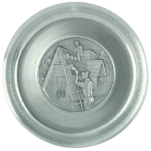 "Bauhandwerk-Teller „Dachdecker"" 19 cm"